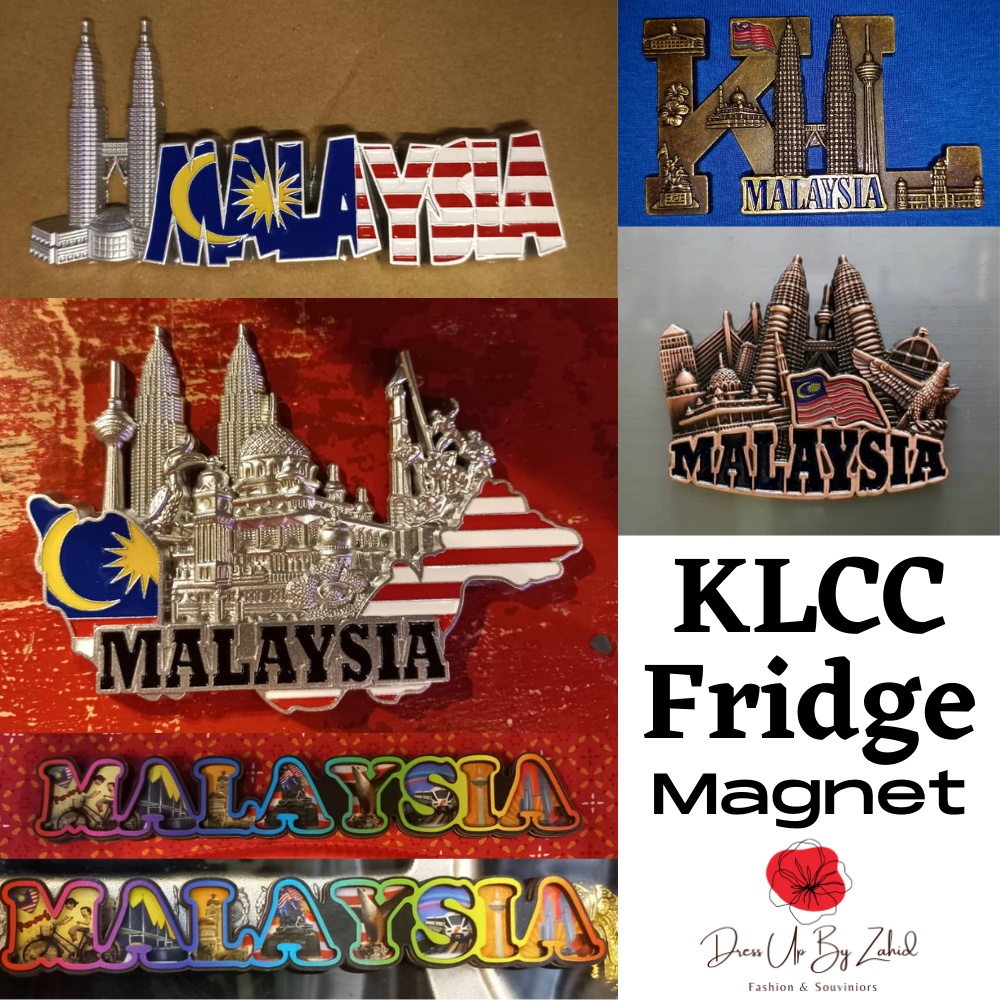 MALAYSIA KLCC Metal Fridge Magnet Landmark Gift Souvenir || Malaysia 3D KLCC Twin Tower Flag Metal Fridge Magnet