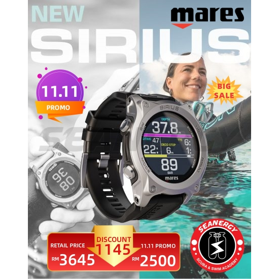 Mares Sirius Dive Computer for Scuba Diving Tech Diving Nitrox Trimix