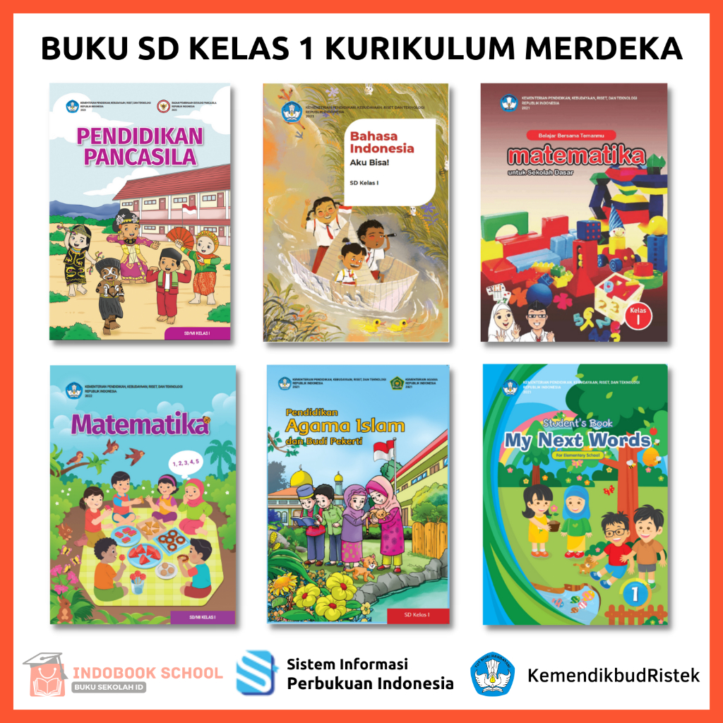 MATA Elementary School Book Class 1 Independent Curriculum Learning Driving Schools/Student Book Of PANCASILA Education Subjects PKN, Indonesian Language, MTK Mathematics, Islamic Pie Education, English, For First Class Students Of The Ministry Of Educati