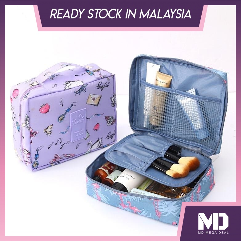 《Mega Deal》New Korean Multifunction Ladies Square Toiletries Cosmetic Pouch Travel Bag