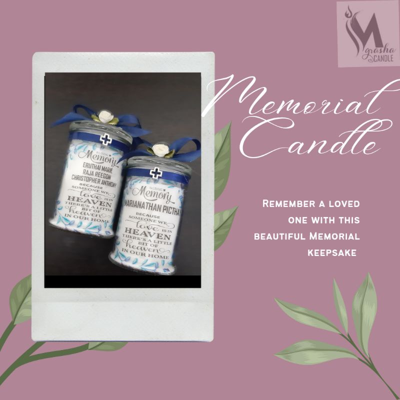 Memorial Candle| Personalised Candle| In Loving Memory