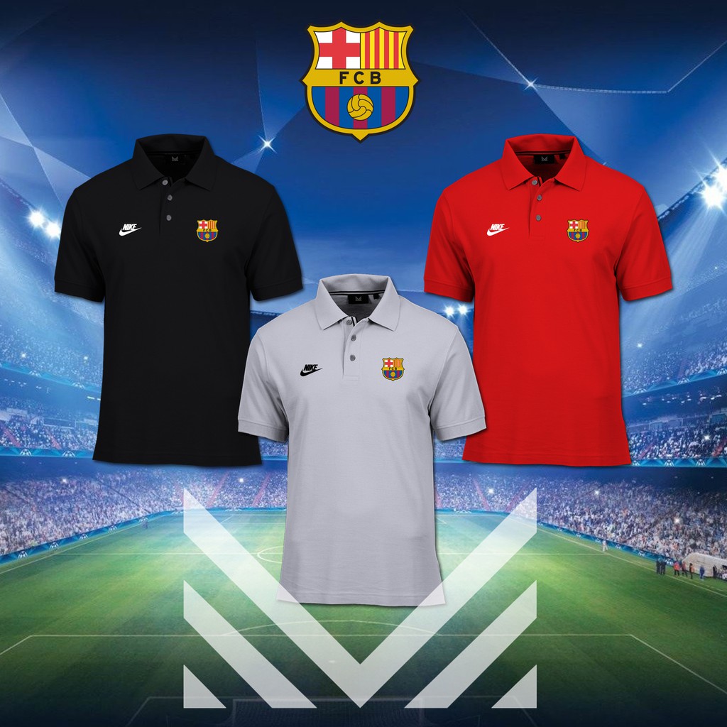 Men's Polo T Shirt Barcelona " 100% Polo Fabric " Baju Kolar "