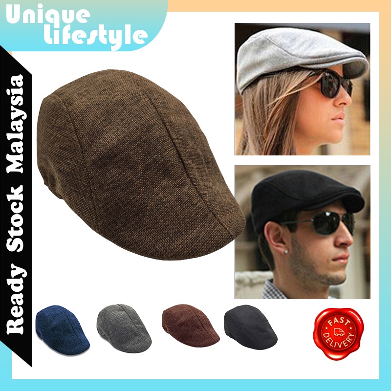 Mens Gatsby Hat Golf Driving Sun Flat Beret Cabbie Driver Newsboy Cap Berets Topi Lelaki Great Gatsby Theme