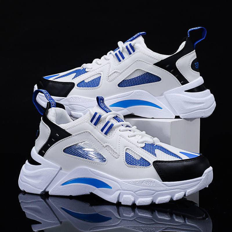 Men's shoes Korean version trendy sports casual thick soled men's fashion sports shoes running shoes dad men's hiking shoes