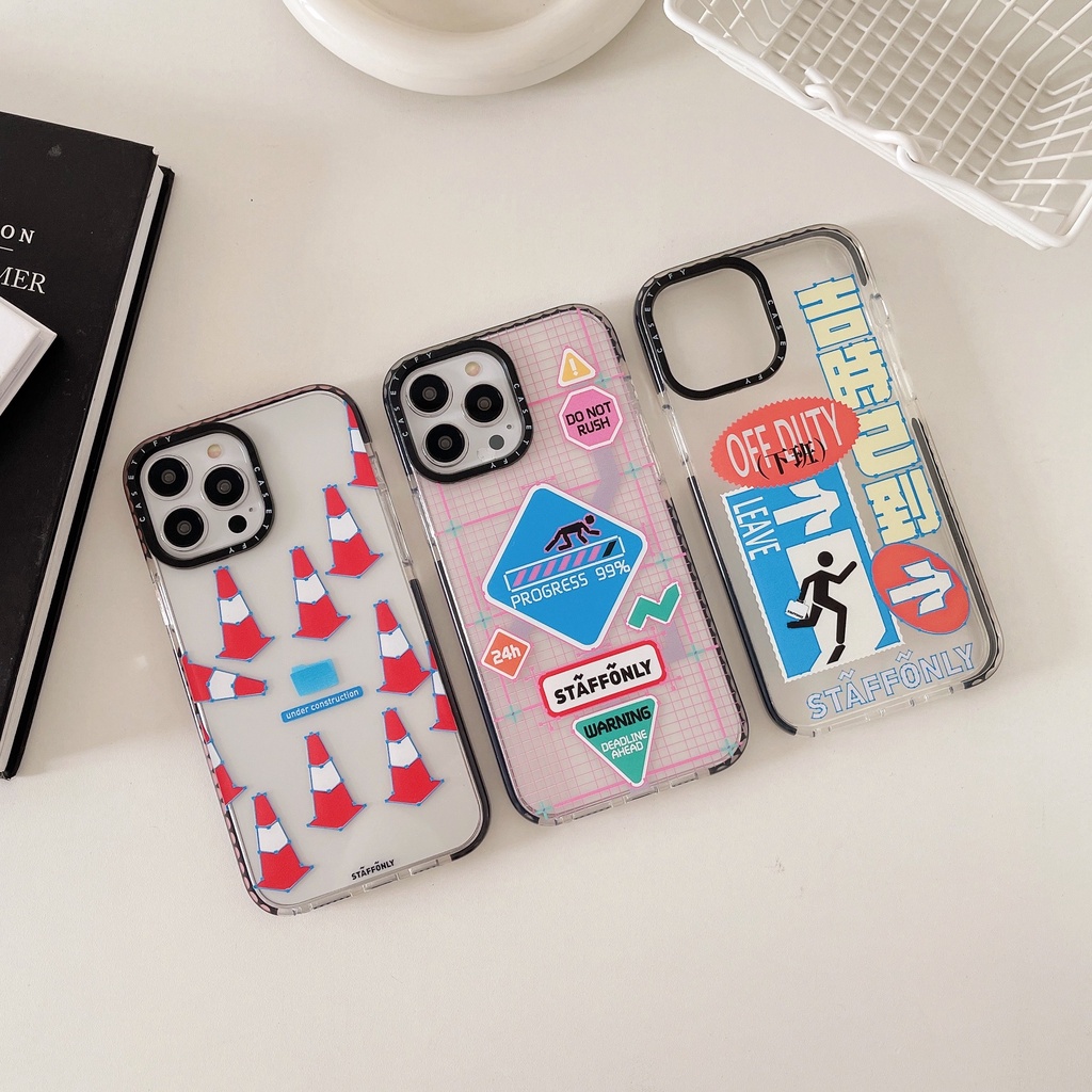 【Migrant workers】Casetify Unique Label Phone case for iPhone15Plus case Built-in Soft Fur Cartoon Fashion TPU Silicone Phone case Suitable for iPhone 11 12 13 14 15 Phone