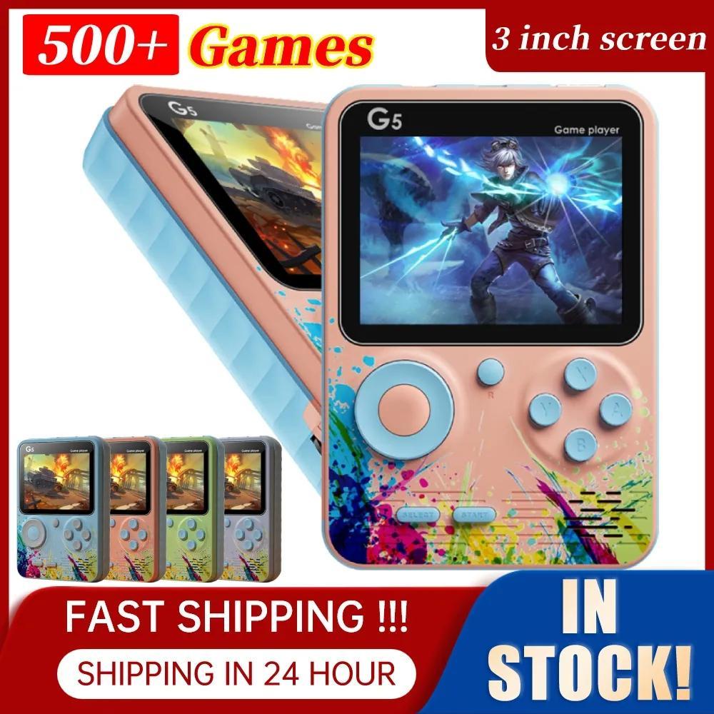 Mini 500 in 1 Game Console Retro FC Handheld Gameboy Mini Game Machine Gaming Konsol permainan tangan AV Out TV Gamebox