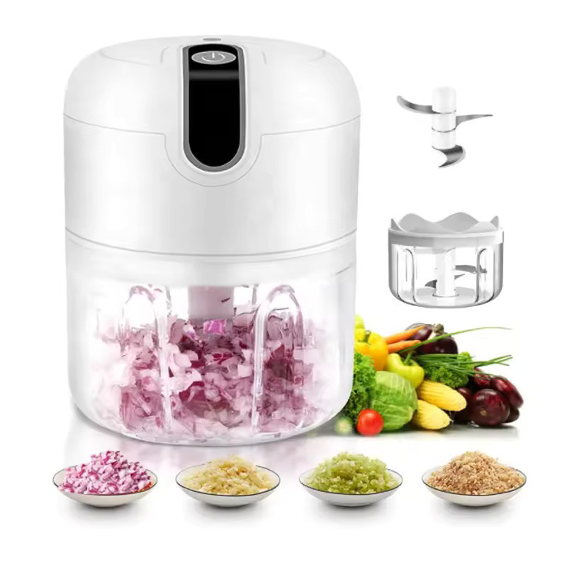 Mini Blender Garlic Chopper Electric Food Chopper Portable Blender Food Processor Meat Grinder Pengisar Serbaguna 250ml