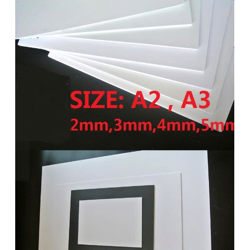 Model Material PVC Board Size:A2, A3, -2mm, 3mm, 4mm, 5mm for Architect Architecture Modeling Akitek Real Estate Model