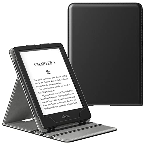 MoKo Case for 6.8" Kindle Paperwhite (11th Generation-2021) and Kindle Paperwhite Signature Edition, Premium Vertical Flip Cover with Auto Wake/Sleep for Kindle Paperwhite 2021, Black