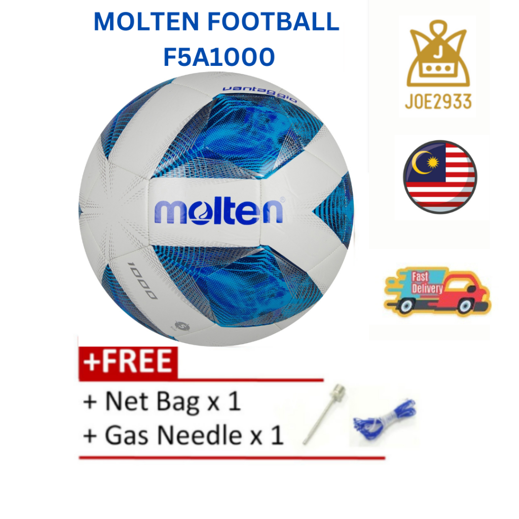 Molten Vantaggio Football MatchBall F5A1000 Bola Sepak/Bola Padang