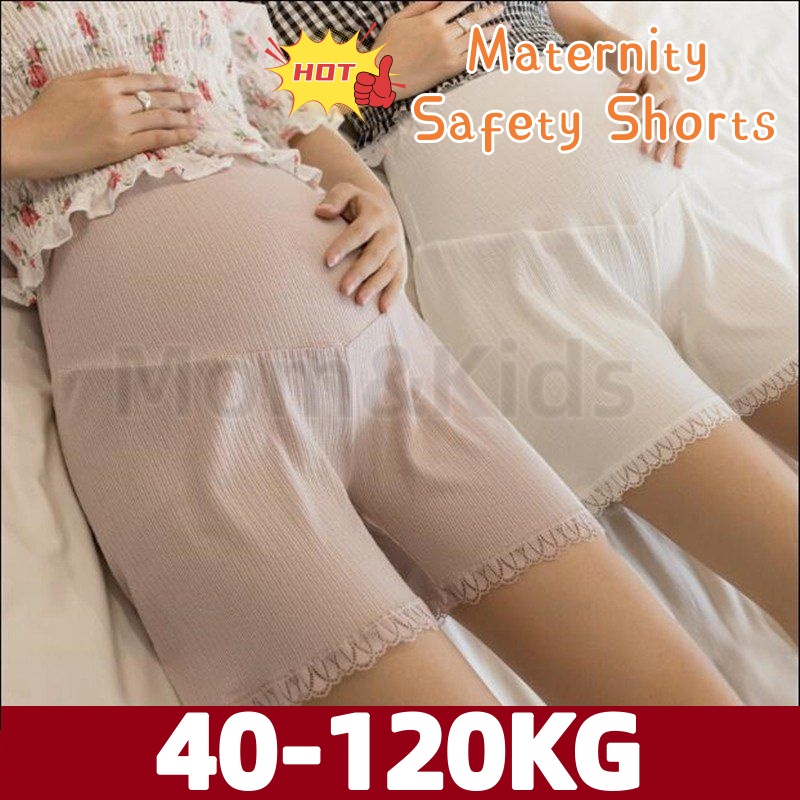 Mom & Kids High Quality 40-120KG Ready Stock Plus Size Maternity Safety Pants Maternity Leggings Summer Thin Loose Maternity Shorts Maternity High Waist Shorts Maternity Pants Seluar Mengandung 孕妇装 孕妇 孕妇短裤 孕婦裝 新款 孕婦褲