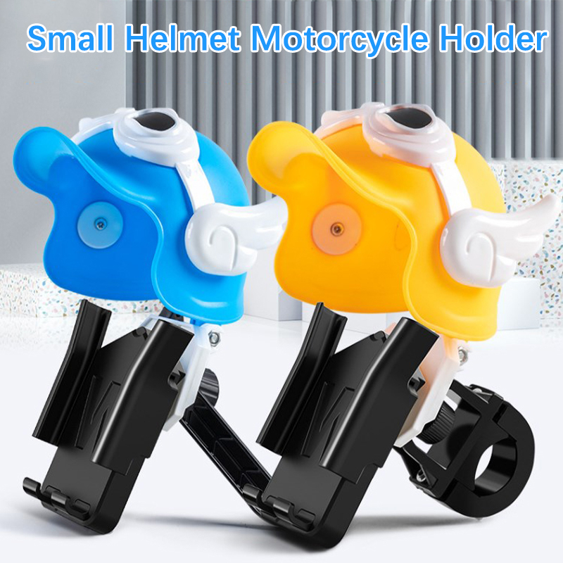 Motorcycle Motor Phone Holder Wit Helmet Shade Sun Protection Multi-Angle Adjustable Motorbike Bike Phone Mount Rack