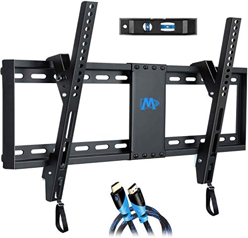 Mounting Dream UL Listed TV Mount for Most 37-70 Inches TVs, Universal Tilt TV Wall Mount Fits 16", 18", 24" Studs with Loading 132 lbs & Max VESA 600x400mm, Low Profile Wall Mount Bracket MD2268-LK