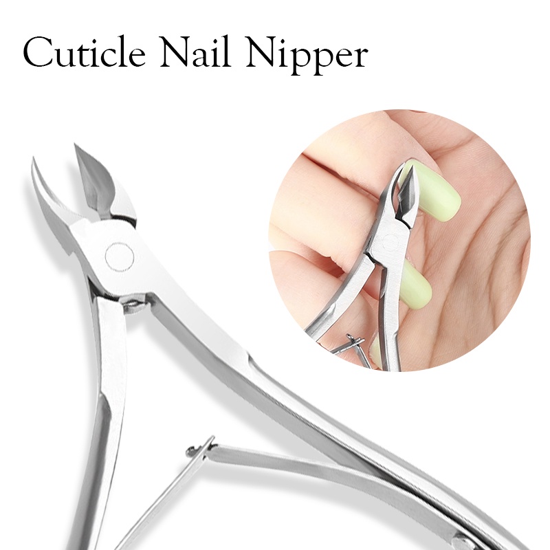 Mtssii Cuticle Remover Nail Nipper Stainless Steel Dead Skin Trimmer Nail Polish Manicure/Pedicure Tool (1 Pcs/3 Pcs）