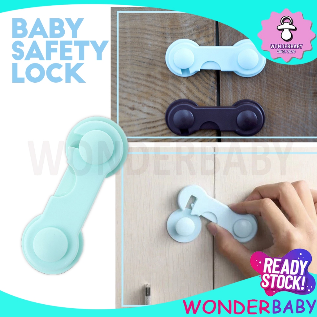 Multi-function Child Baby Safety Lock Cupboard Cabinet Door Drawer Security Lock Non Adjustable