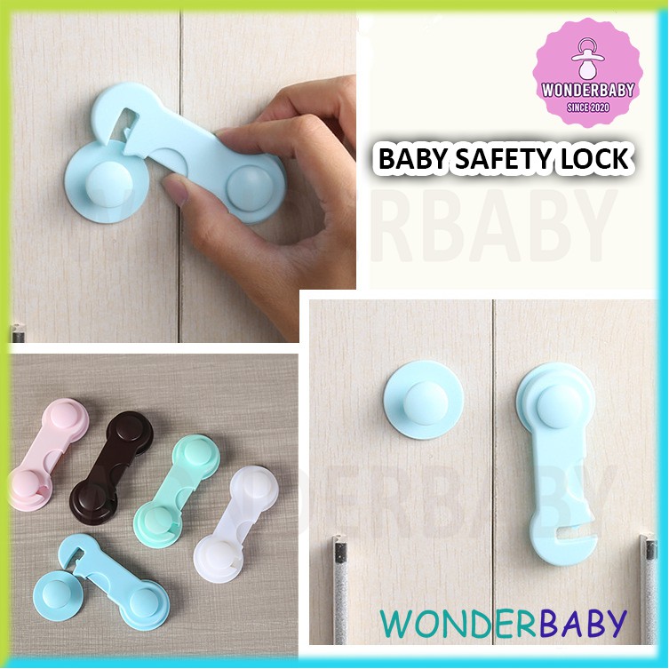 Multi-function Child Baby Safety Lock Cupboard Cabinet Door Drawer Security Lock Non Adjustable