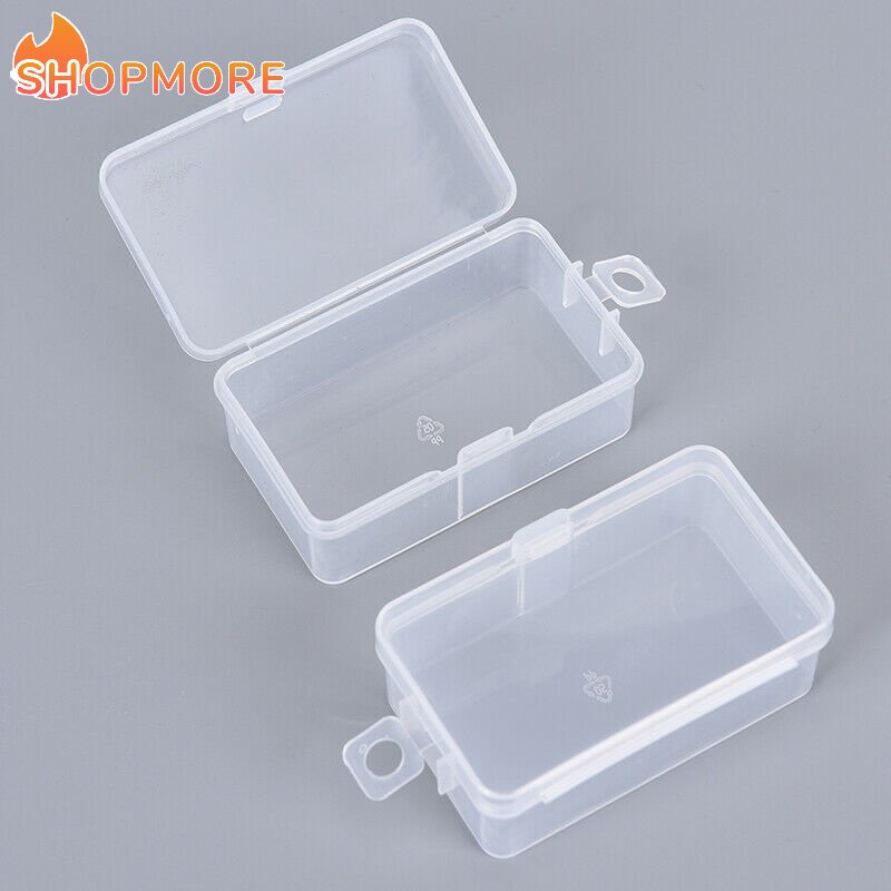 Multifunction Transparent Plastic Organizer Box / Mini Jewelry Storage Case / Plastic Clear Storage Container For Jewelry Art DIY Crafts Beads