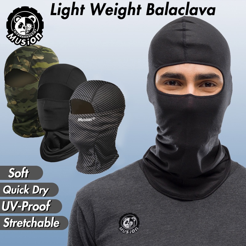 Musion Cycling Full Face Mask Sun Protection Bicycle Balaclava Dust Proof Sarung Muka Rider Toping Muka Headgear for Outdoor Riding