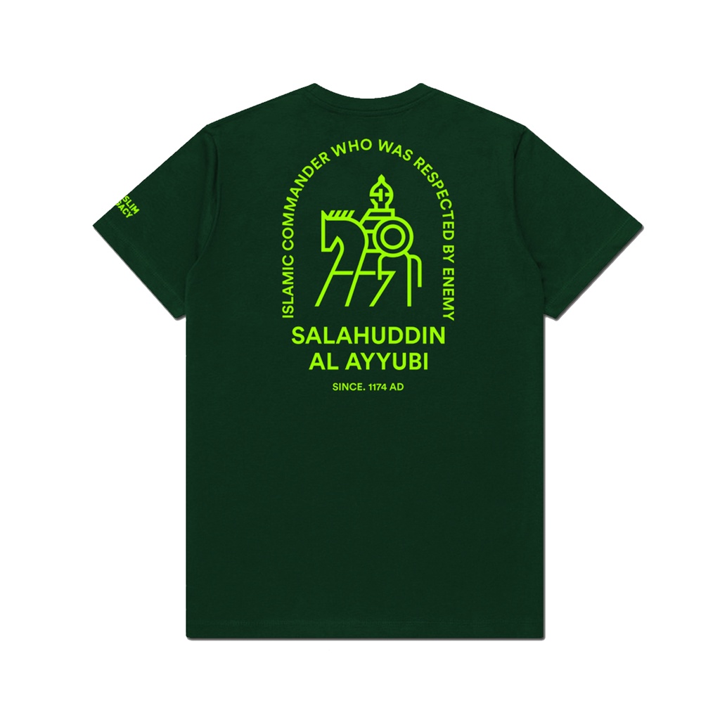 Muslim Legacy - Salahuddin Al Ayyubi - Islamic Tshirt - Green