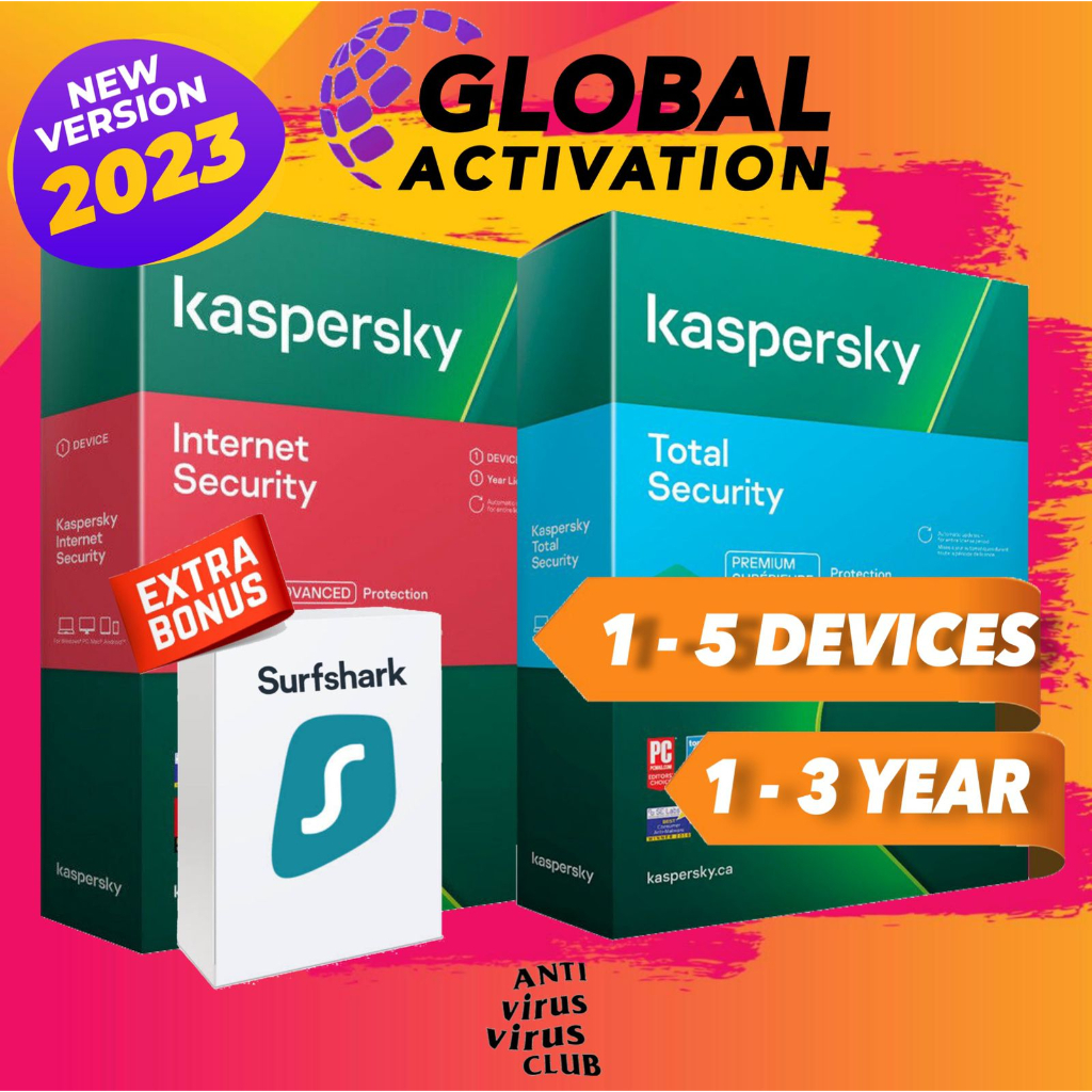 [MUST BUY 1 & 2 YEARS++] Kaspersky Internet Security 2023 Version