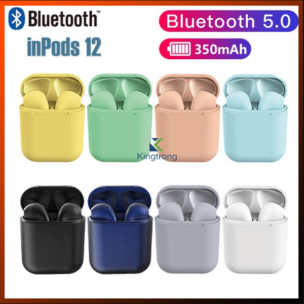 My Shop Original TWS i12 Wireless earphone Bluetooth Colorful HiFi Sports TWS Earbuds Earphone