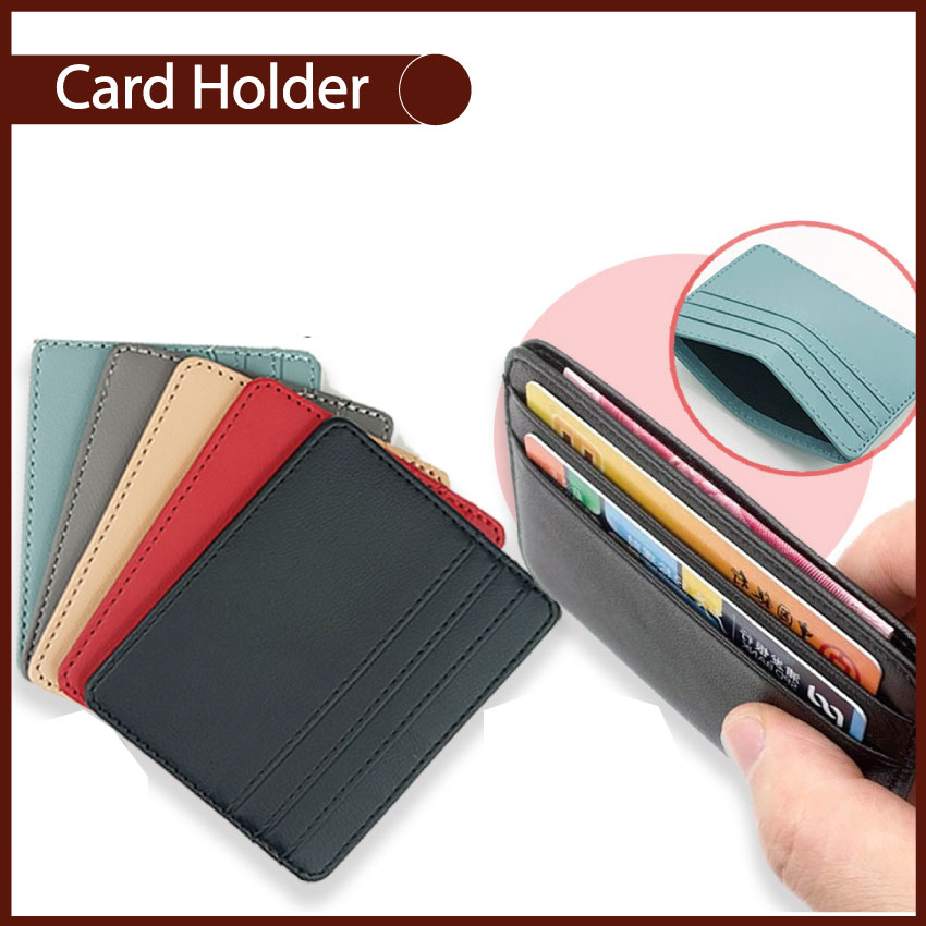 NCP-03 Card Holder Wallet Unisex Slim PU Leather Fashion Purse