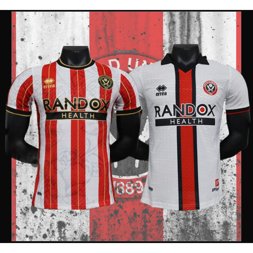 NEW 23/24!! Sheffield United Away , Gold Edition Fan & Player Issue Kit Jersey *Local Seller, Ready Stock*