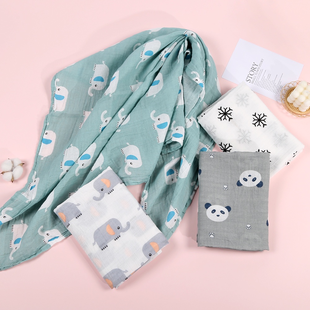 newborn baby swaddle muslin baby blanket swaddle infant bedung bayi cotton kain lampin children barut towel selimut