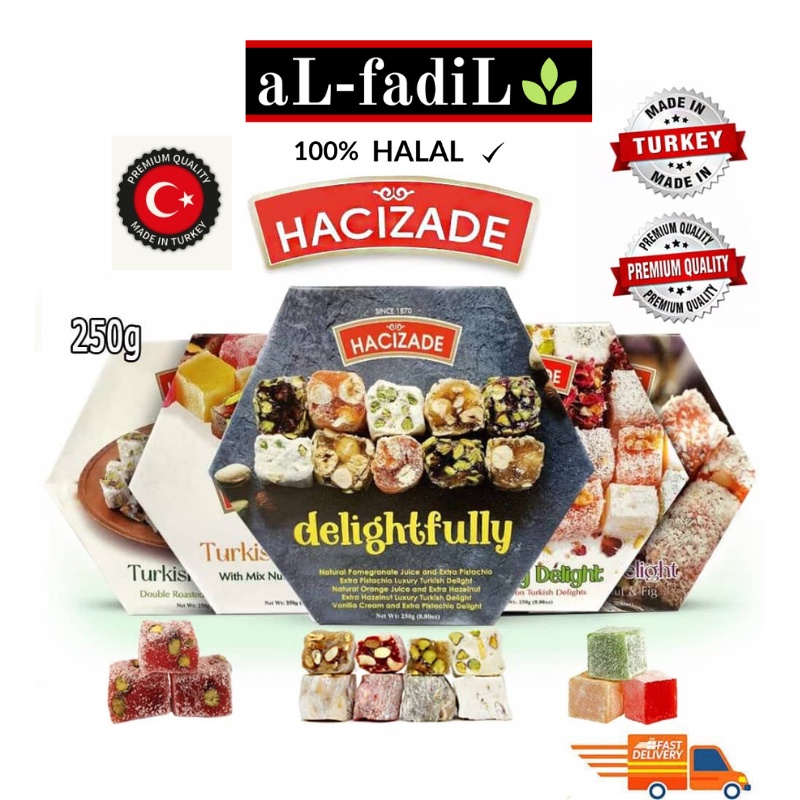 NEW! TURKISH DELIGHTS (13 variants) MANISAN DARI TURKI 250g