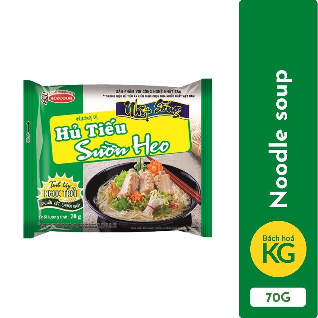 Nhip Song pork rib noodle soup 70g pack - Nhip Song排骨面汤70g - Hủ tiếu sườn heo Nhịp Sống gói 70g - KG Vietnam