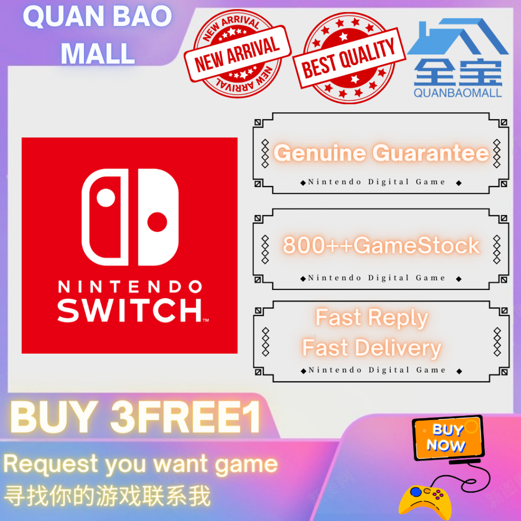 Nintendo switch game Request you want the game (any game)需要什么游戏联系我应有尽有 stock 800+Game