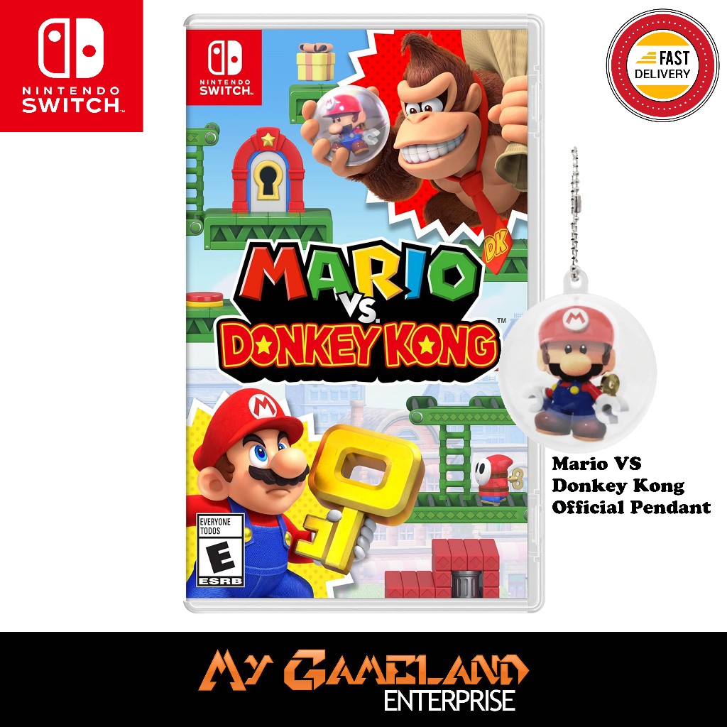 Nintendo Switch Mario VS Donkey Kong + Official Pendant (US)(English/Chinese)(BRAND NEW)