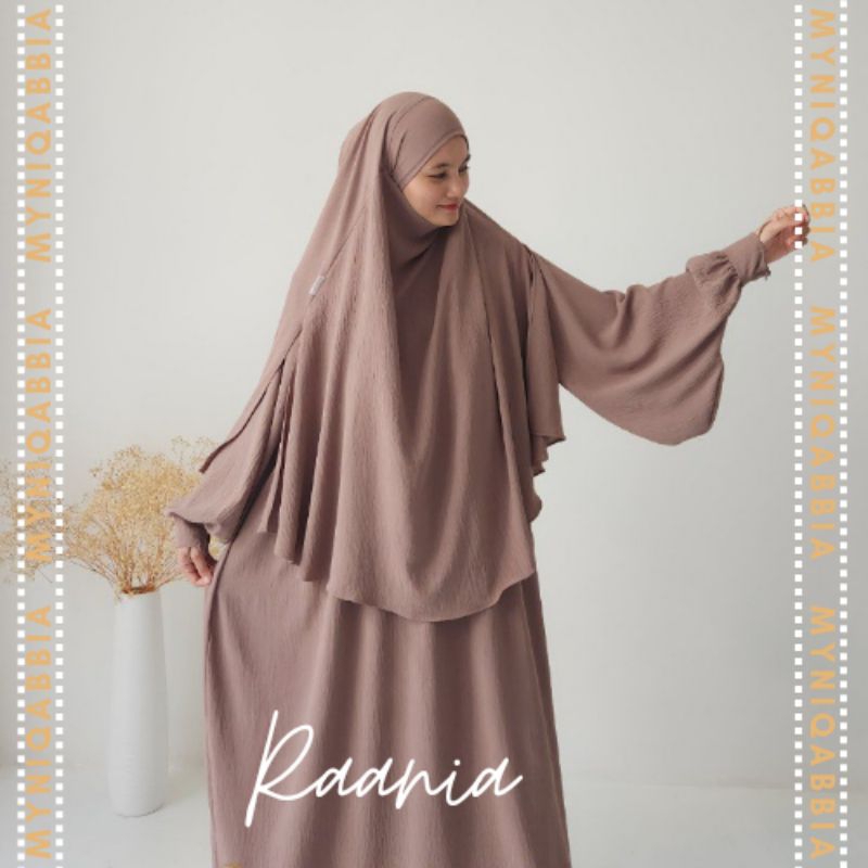 NIQABBIA RAANIA Abaya and French Khimar 1 Layer