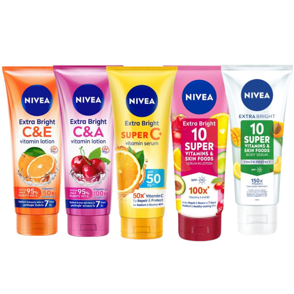 NIVEA Body Lotion-Extra White C&E / C&A Viramin/Bright 10 Super Vitamin Lotion