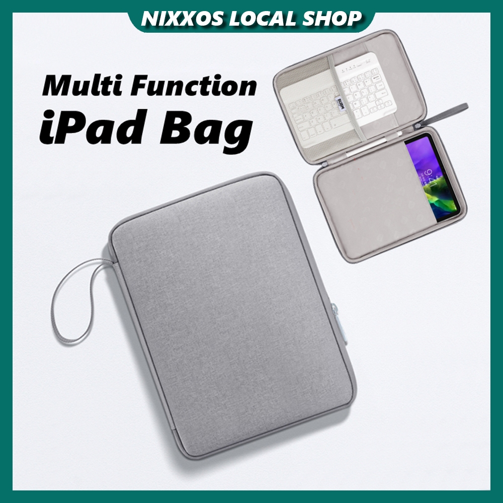 NIXXOS Upgrade Multi-Function Pouch For iPad Anti Knock Tablet Bag Scratch-proof Handheld Design For iPad 7/8/9/10 Gen Air3/4/5 Pro 11