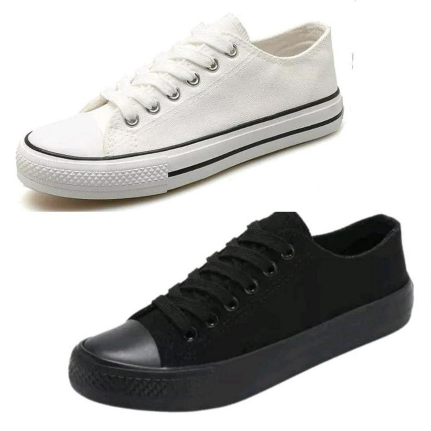 Novencci Canvas Sneakers Men Women Unisex Low Top Uniform School