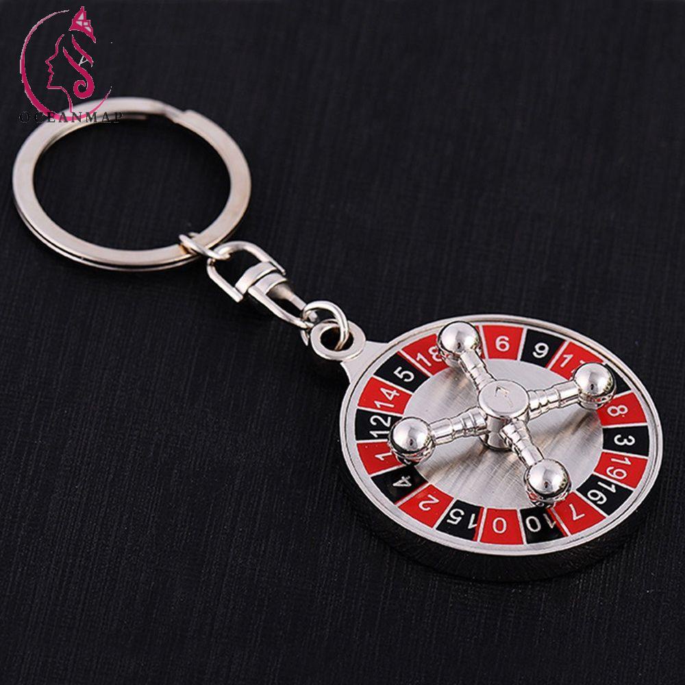 OCEANMAP Gift Russian Roulette New High Quality Rotatable Key Chain