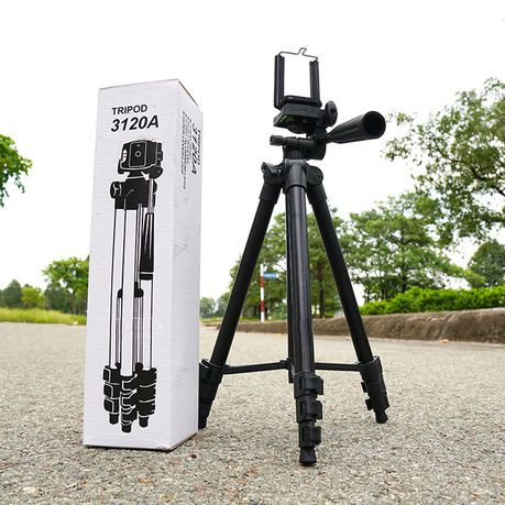 OFFER [ Free Bag ] Black Edition Portable tripod 3110 / 3120 Multilevel Aluminum Alloy Video Cam Smartphone Tripod Stand