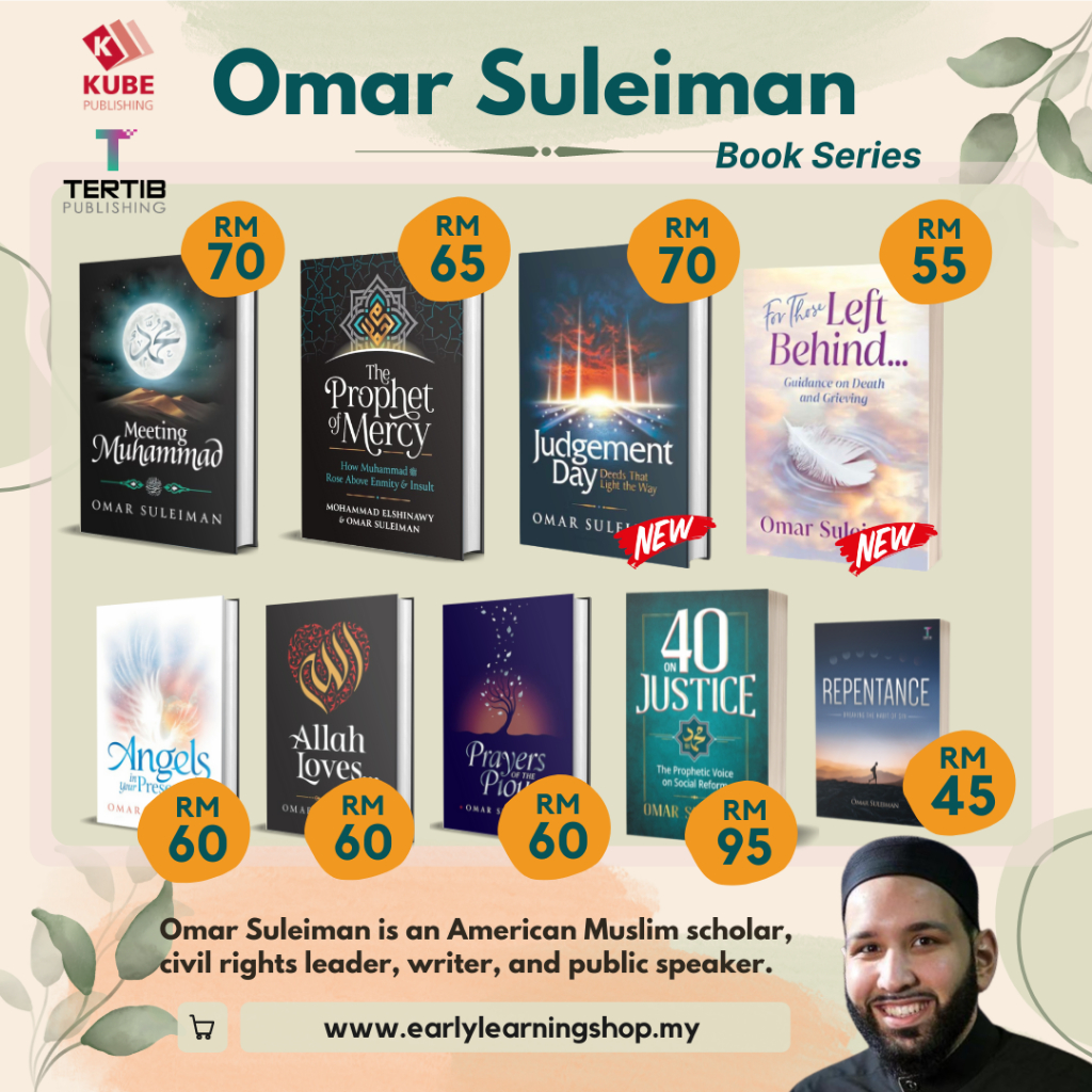 OMAR SULEIMAN BOOKS (JUDGEMENT DAY, FOR THOSE LEFT BEHIND AND ALLAH LOVES, NEW BOOKS)