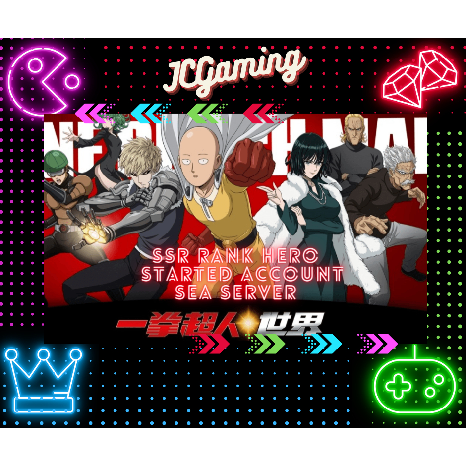 ⭐️One Punch Man: World⭐️|SEA SERVER|Animes games merchandise|Roleplay style|Gacha Pack