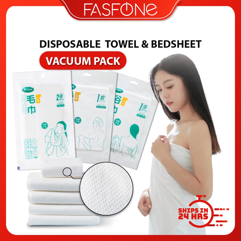 One Time Used Disposable Travel Towel Bedsheet Vacuum Packaging Pillow Case Quilt Cover Single Queen Size Tuala Tilam