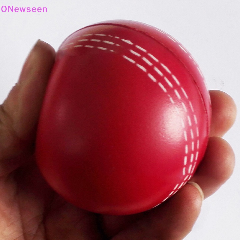 ONew 6.3CM Bounce Durable Playing Training Practice Attractive Traditional Seams All Age Players Cricket Ball Funny Soft PU seen