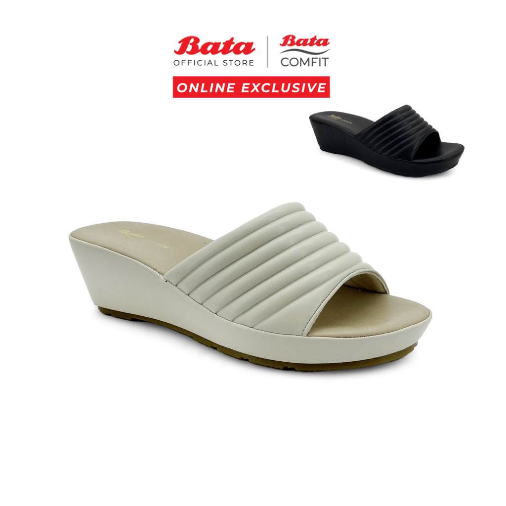 [Online Exclusive] BATA Caisy Women Beige Black Sandals 6808049/6806049