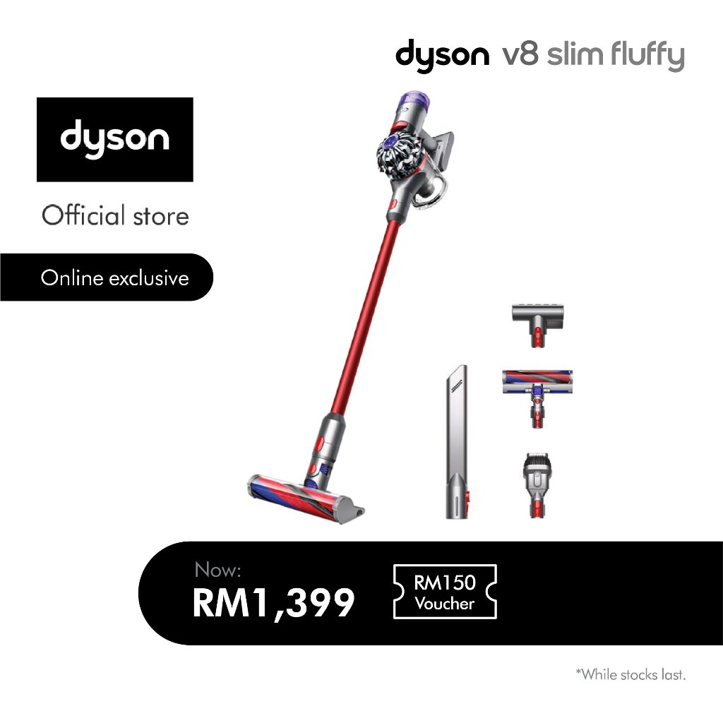 [ONLINE EXCLUSIVE] Dyson V8 Slim ™ Fluffy Cordless Vacuum Cleaner