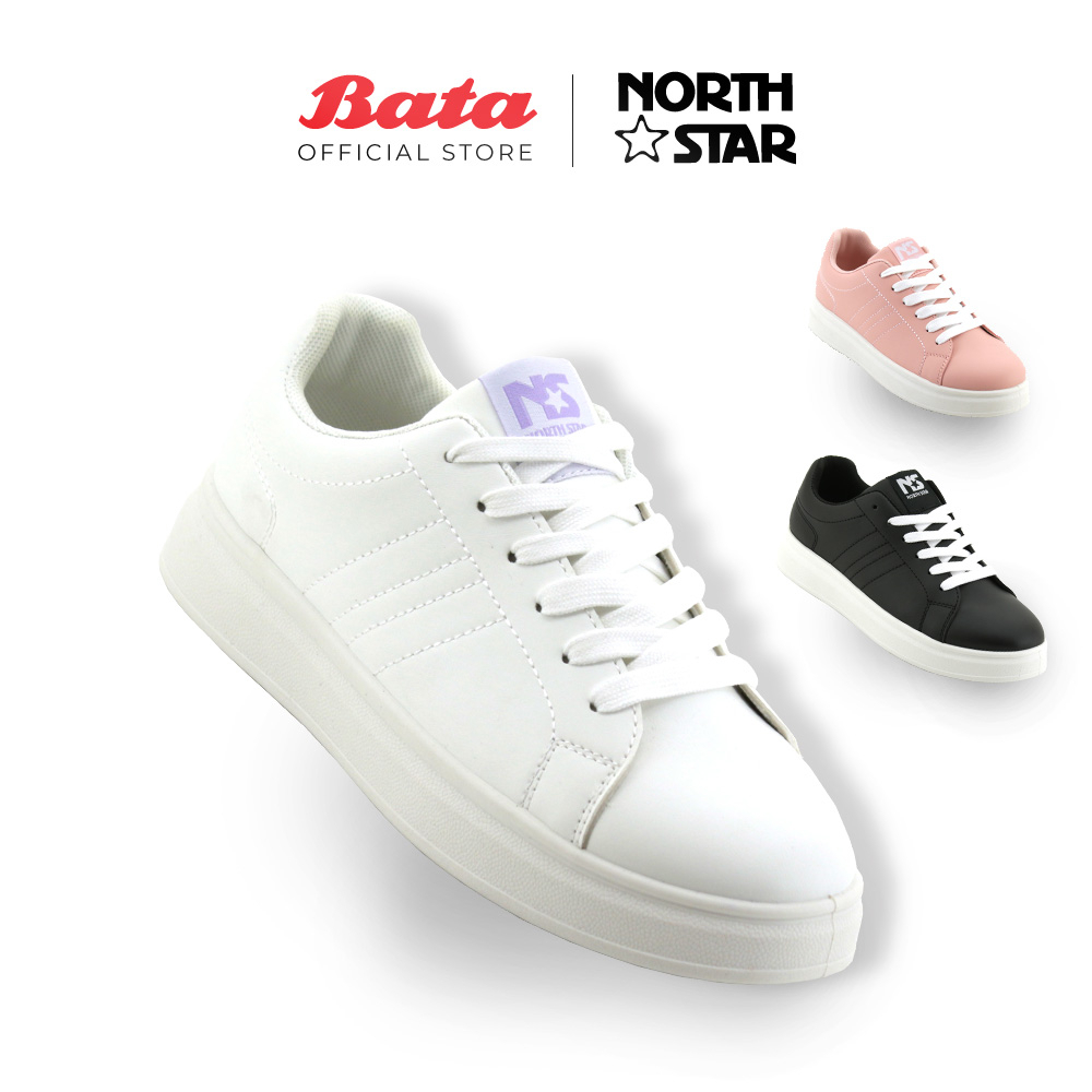 [Online Exclusive] NORTH STAR Skater Women White/Pink/Black Sneakers 5201158 / 5205158 / 5206158 Kasut Sukan Perempuan