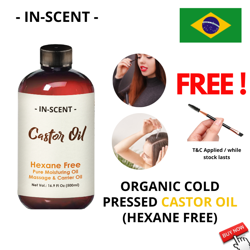 Organic Castor Oil Organic | Cold Pressed | Pure Castor Oil Pure | Natural Carrier Oil