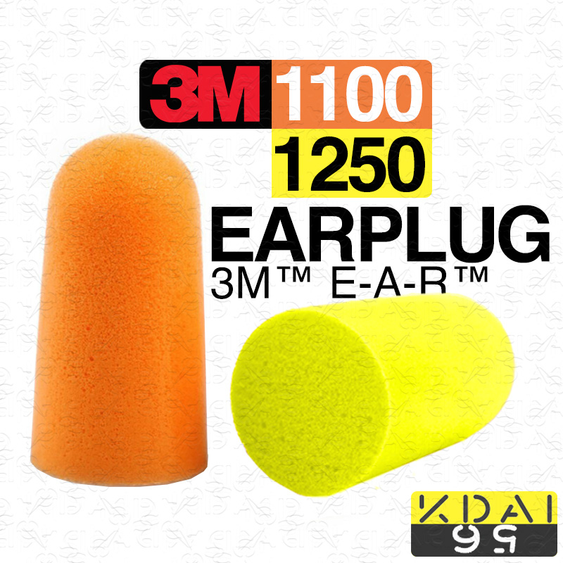 ORGINAL PREMIUM 3M 1100 Earplug SAFETY 3m sleeping earplug anti noise ear plug 3m 耳塞 ear plug 3m sumbat telinga 1270 3M