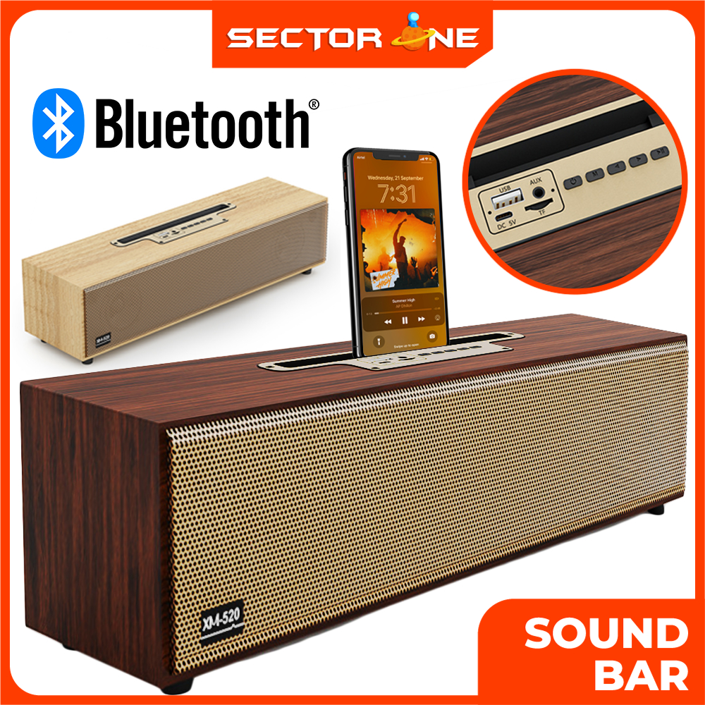 Ori SoundBox High Quality Bluetooth Speaker Wireless Soundbar Wooden Retro Speaker HIFI Srereo with FM Radio/USB/TF Card