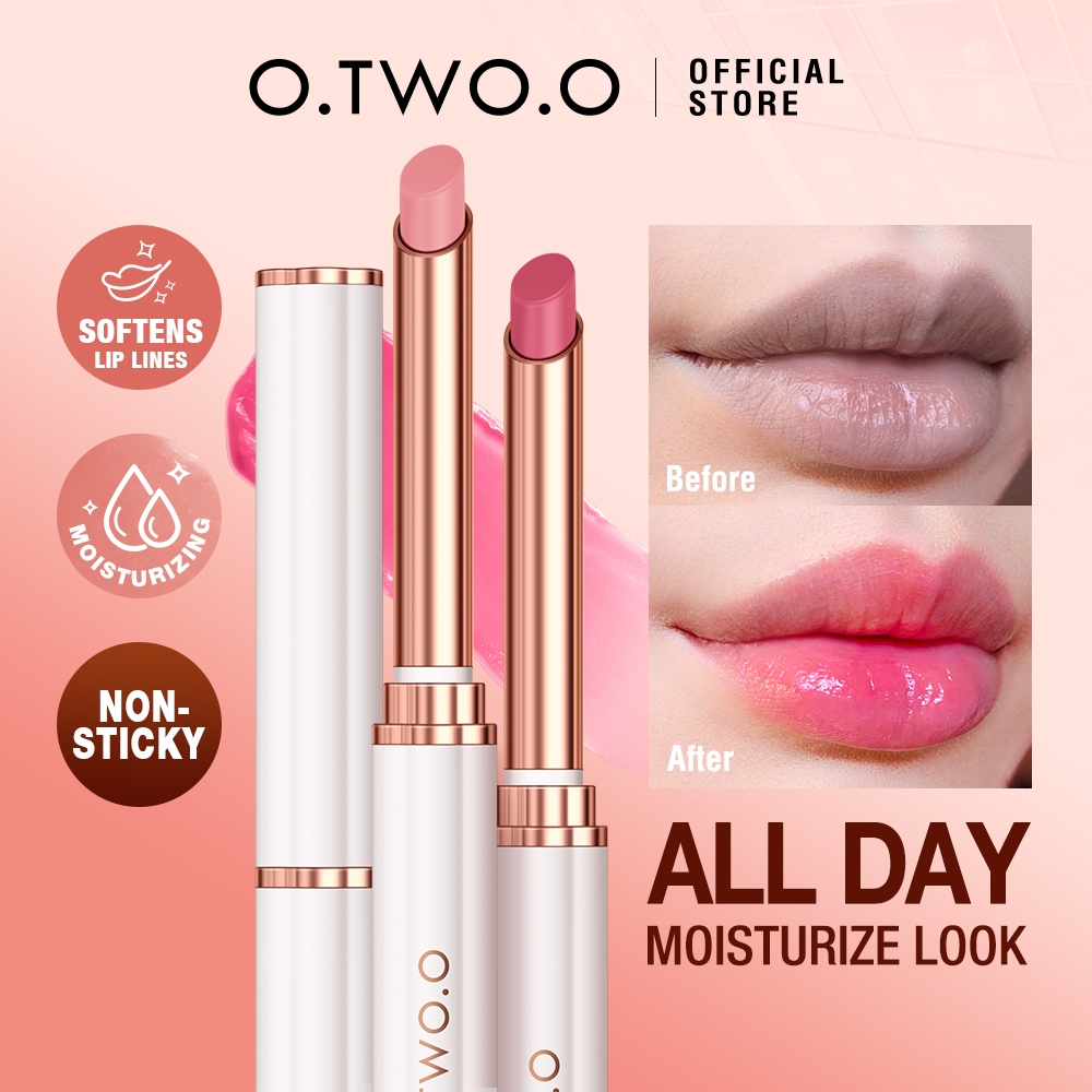 O.TWO.O Moist Color Changing Lip Balm Vaseline Moisturizing Natural Formula Repairs Dry Lips Makeup