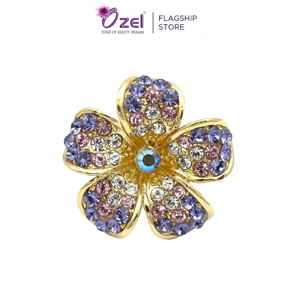 Ozel Classic Flower Baby Brooch G38039 | Eco-Friendly Kerongsang Kristal Pin Tudung Kebaya Kurung Songkok Muslimah Hija